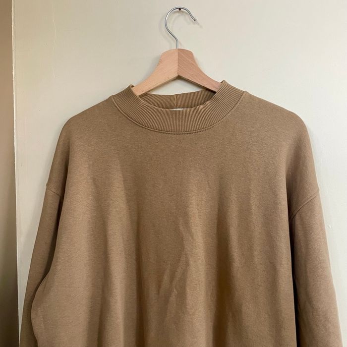 Robe pull camel Pull&Bear Taille M oversize col montant coton majoritaire V051 - photo numéro 6