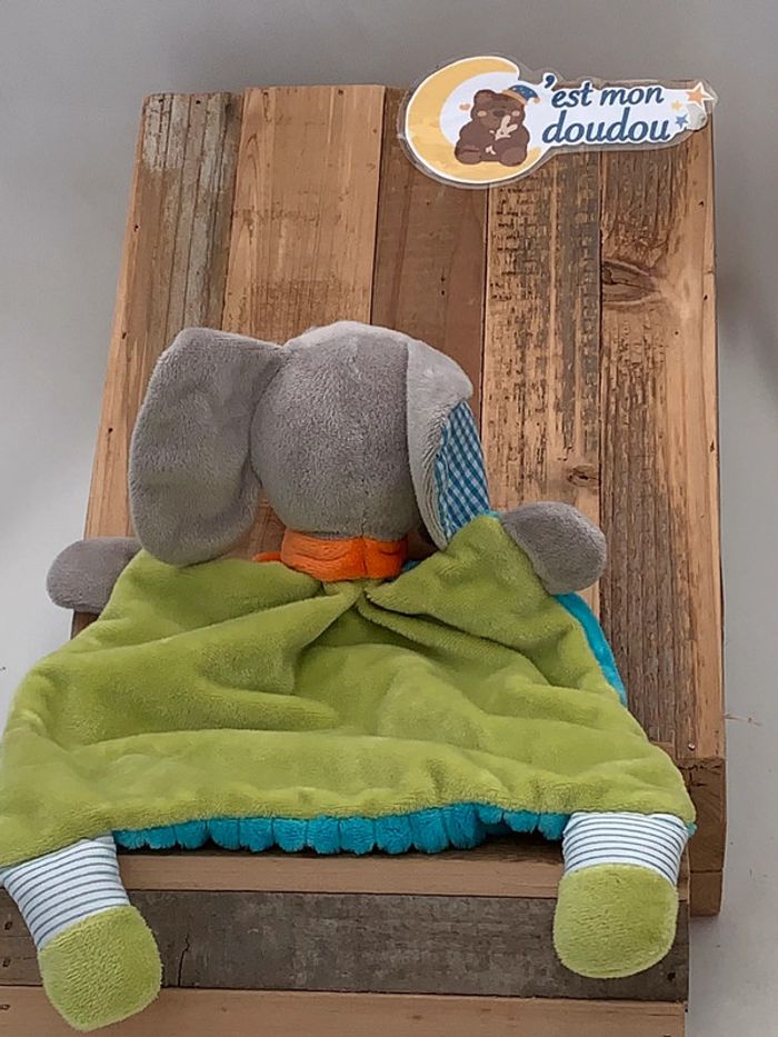 MD06 doudou éléphant mots d’enfants - photo numéro 2