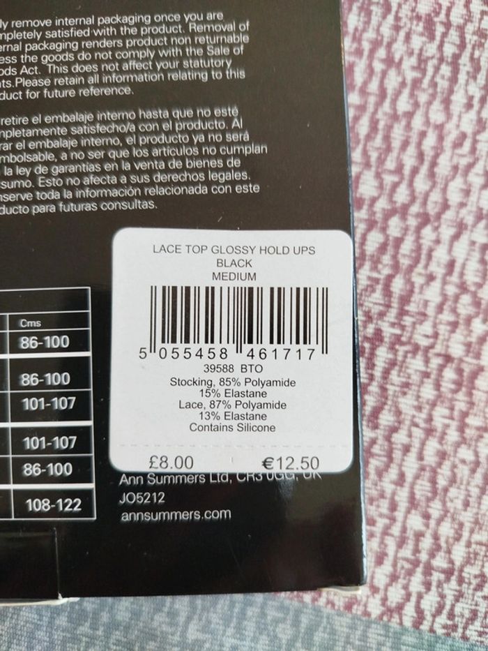 Bas noir neuf taille medium - photo numéro 9