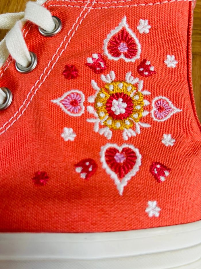 🧡🌿Converse Chuck Taylor All Star Floral embroidery summer édition🌿🌸 - photo numéro 10