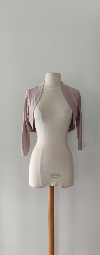 Boléro Esprit femme taille M couleur mauve, manche longue, bon état