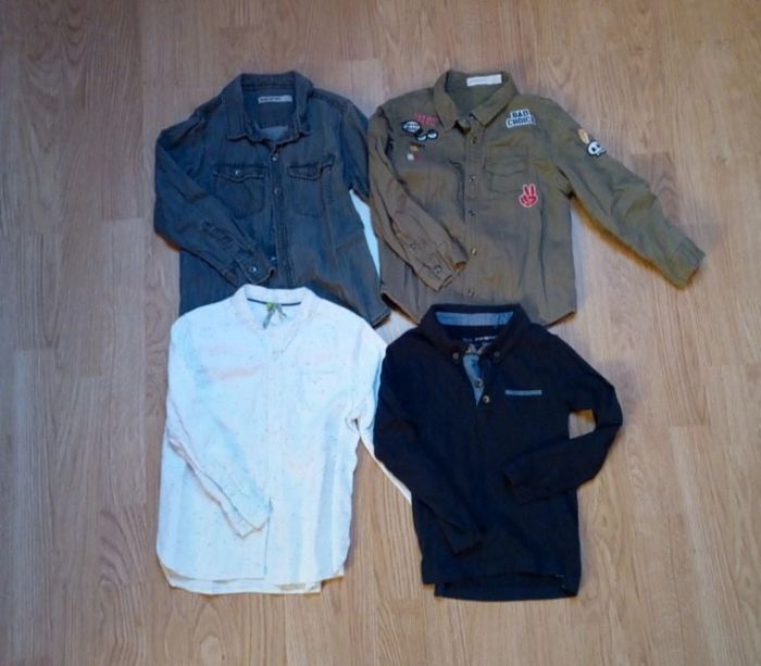 Lot de 3 chemises et 1 polo manches longues