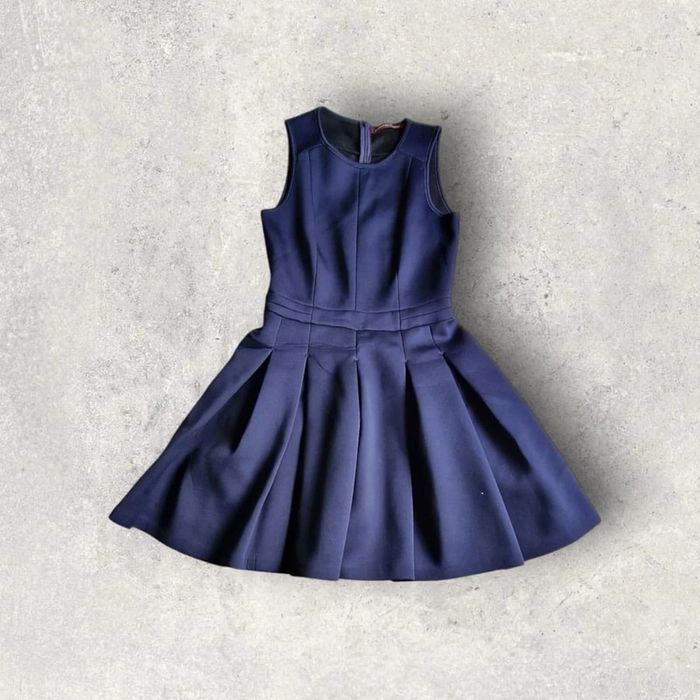 Robe Comptoir des cotonniers neoprene bleu marine courte patineuse taille 38