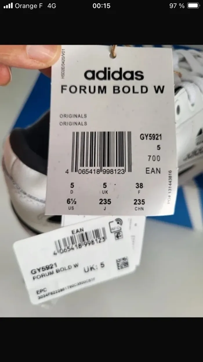 Basket Adidas Forum Bold W taille 38 - photo numéro 5
