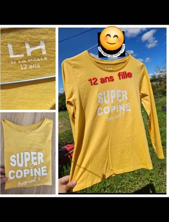 TEE shirt manches longues fille 12 ans lH