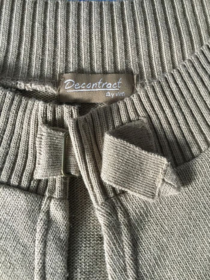 gilet marron beige taille M - photo numéro 2