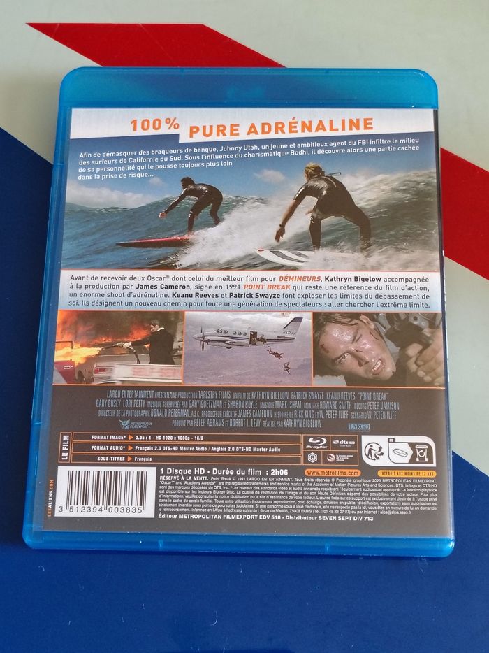 Blu Ray Point Break : Extreme Limite (Patrick Swayze, Keanu Reeves) - photo numéro 2