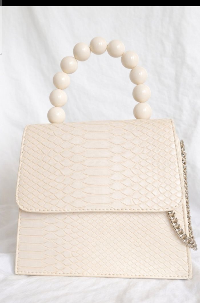 Très joli sac beige effet python Pimkie