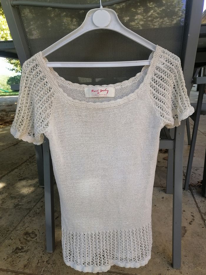 Tee-shirt René Derhy écru taille 38