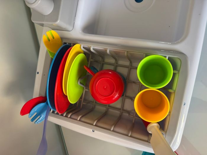 🍽️lot dînette enfant - évier + vaisselle - caddie + courses - très bon état - photo numéro 8