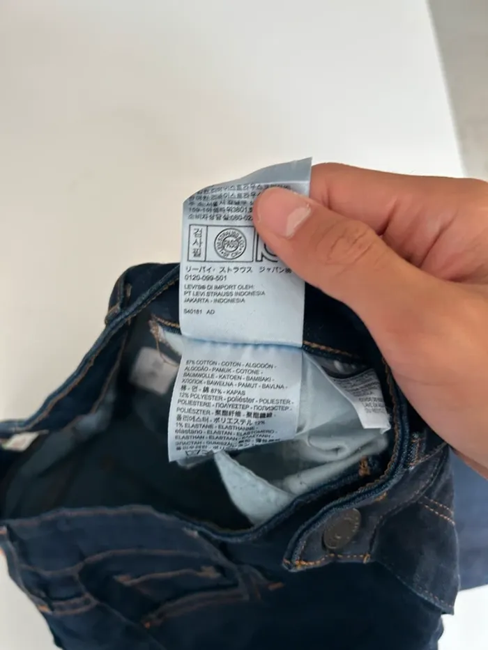 Jean Levi's Femme Marine W27 L30 | 711 Skinny | Taille 38 | Très Bon État | BP293 - photo numéro 6