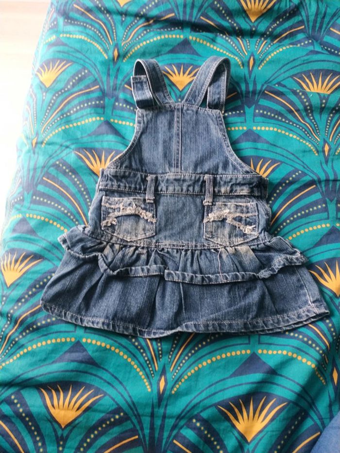Robe salopette jean 4 ans - photo numéro 2