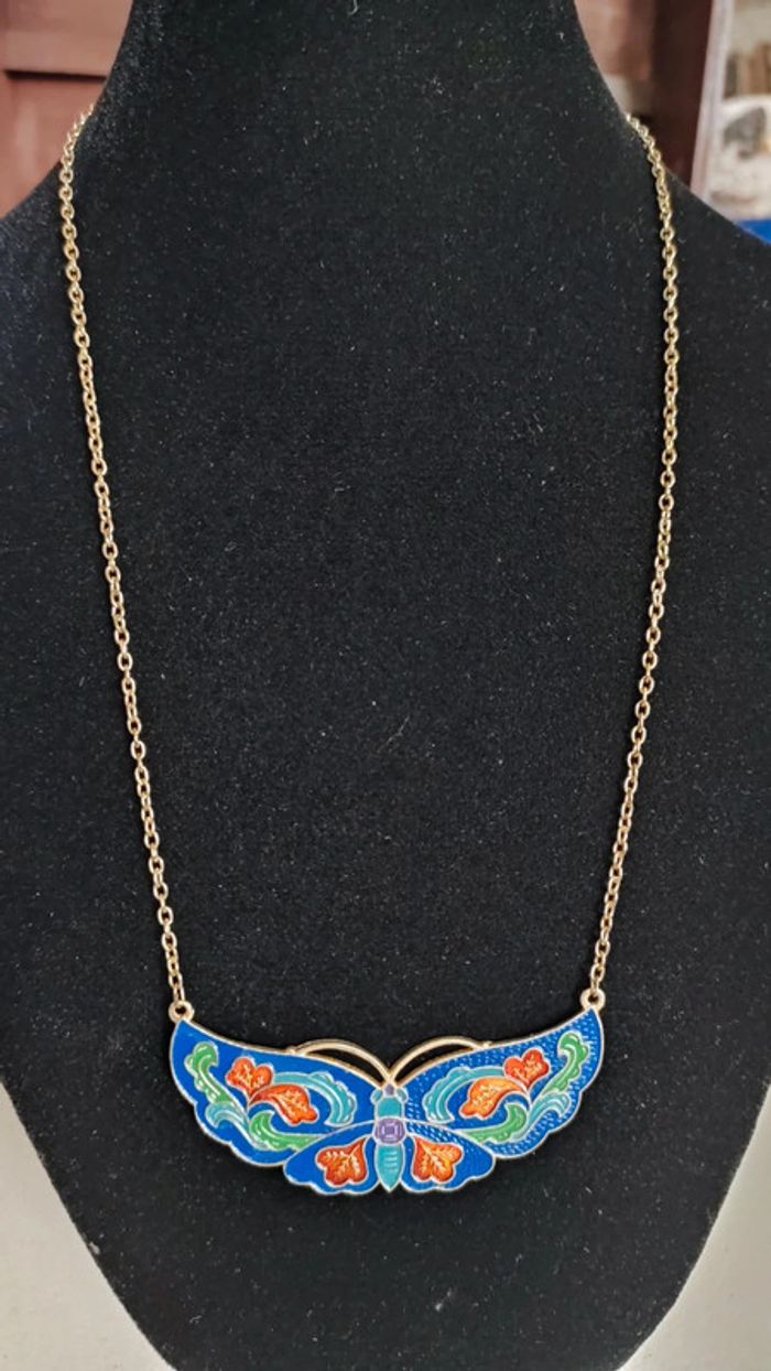 Collier papillon vintage - photo numéro 6