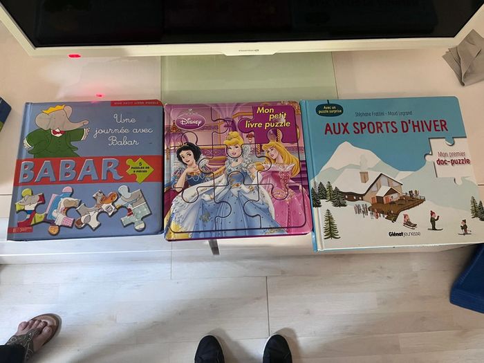 lot de livres puzzle