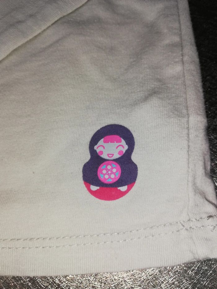 Tee-shirt manches longues gris 9 mois fille in extenso - photo numéro 3