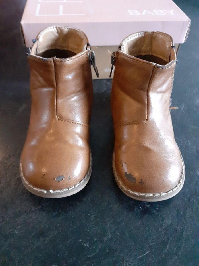 Bottines fille marron pointure 23 - photo numéro 3