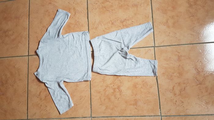 Pyjama 2 pièces mixte 12 mois gris Kiabi - photo numéro 5