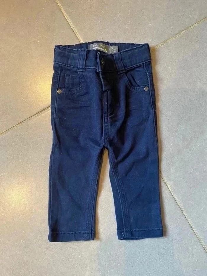 Pantalon Orchestra - "Baby boy"- Bleu Marine - 3 mois