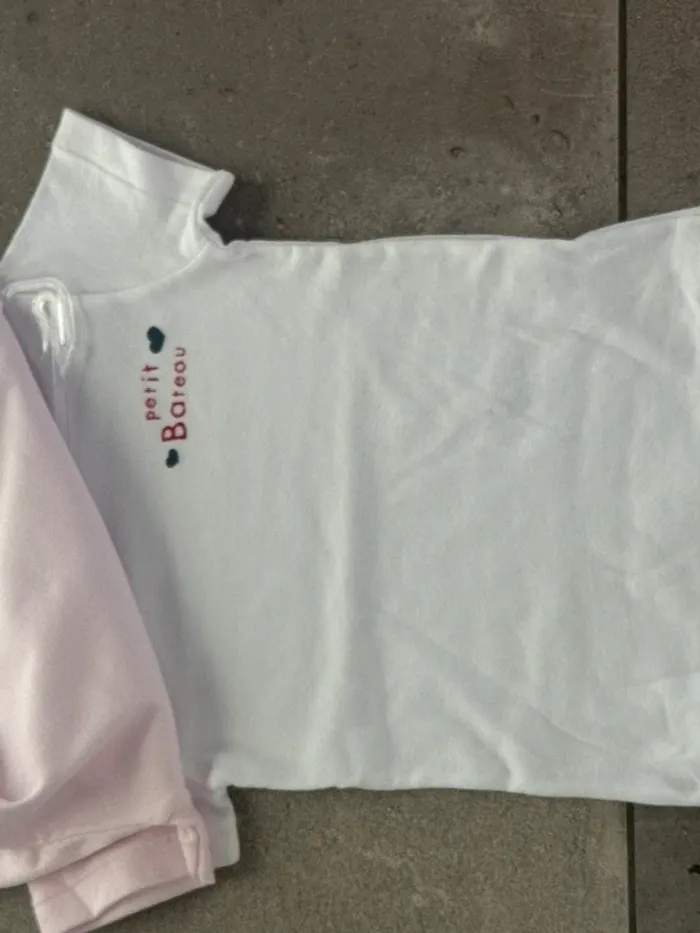 Lot 2 maillots de corps petit bateau 2 ans / 24 mois neuf étiquette - photo numéro 3