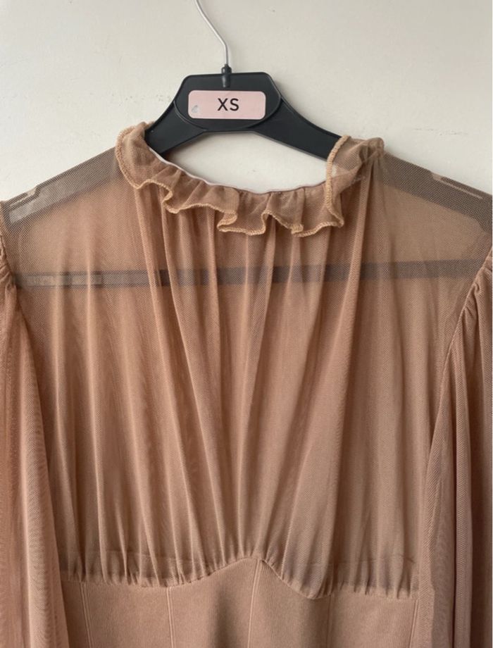 Robe 38 transparente moulante en mesh - photo numéro 2