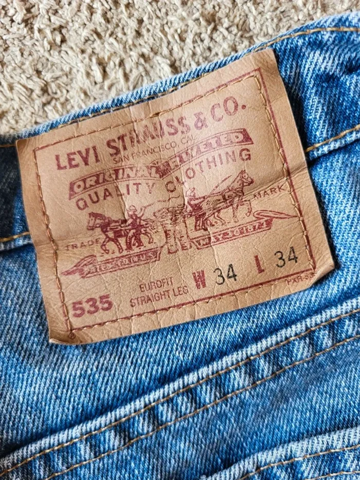 Jean Levi's vintage 535 - 100% coton Made in Canada - photo numéro 9