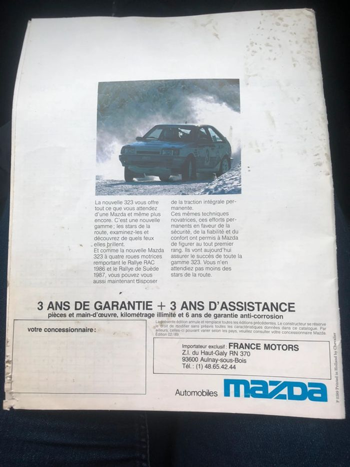 Revue Mazda 323 - photo numéro 3