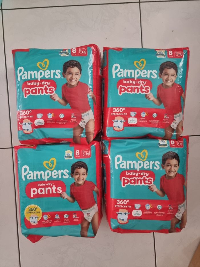 104 pants pampers taille 8