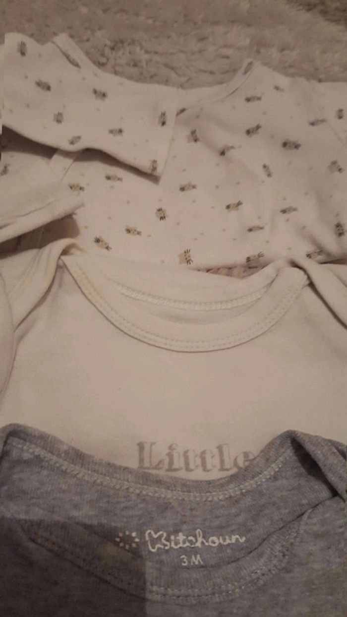 Lot 7 bodies 1 - 3 mois - photo numéro 2