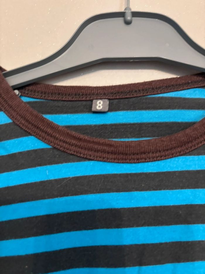 🌷T-shirt manche longue rayures 8 ans 🌷 - photo numéro 2