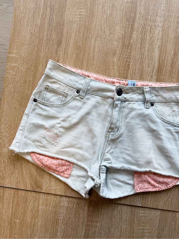 Short en jean bleu clair ikks taille 36 S - photo numéro 2
