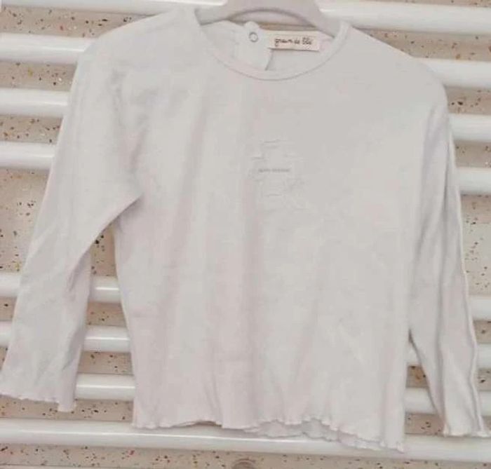 Tee  shirt  manche  longue  motif  trèfle  Grain de  Blé  Taille 23  mois - photo numéro 2
