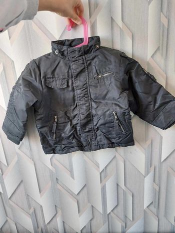 manteau noir epais