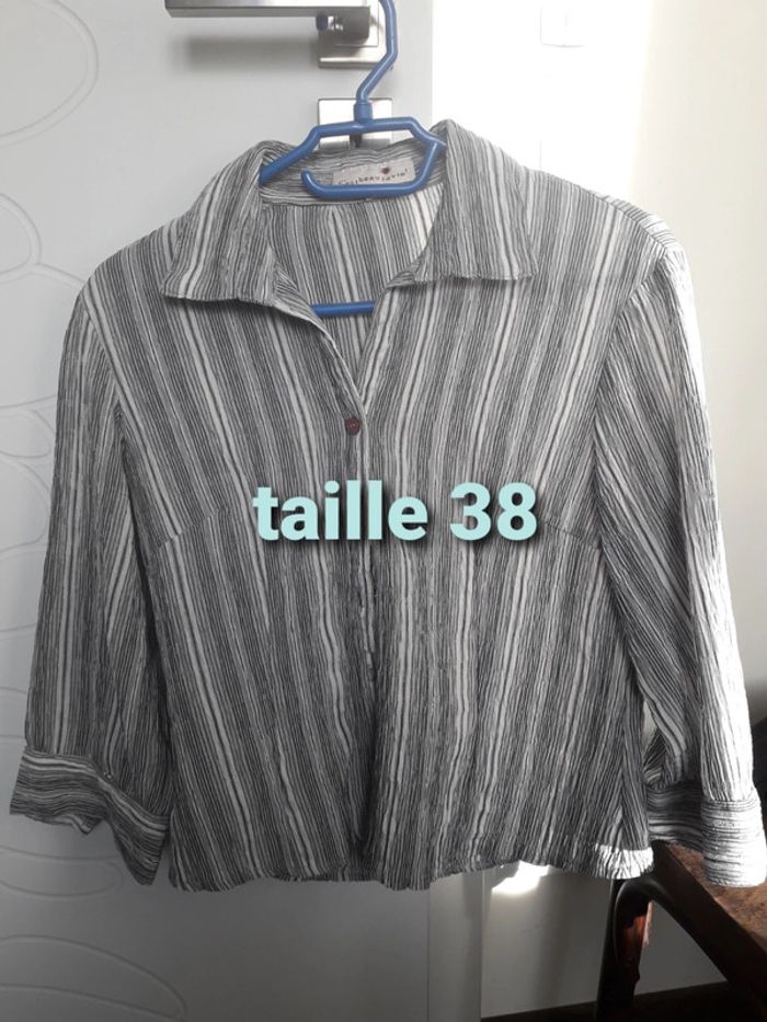 Chemise femme manches 3/4