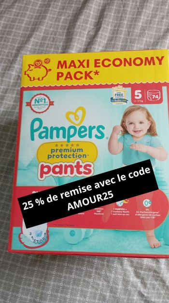 Pampers premium protection taille 5 pants neuf jamais ouvert