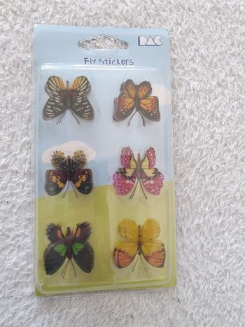 Ensemble de papillons à coller x6 neuf