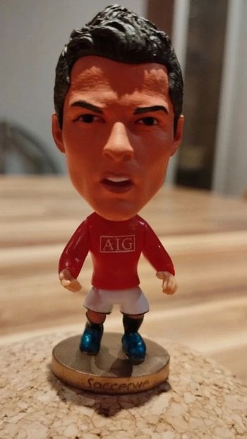 Petite figurine football neuve cristiano Ronaldo cr7 Manchester United vieux maillot AIG