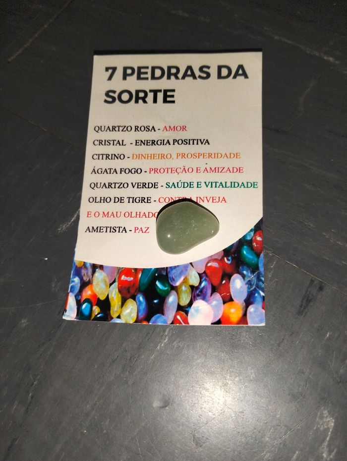 Lot de 7 pierres naturelles avec leur carte explicative - photo numéro 6