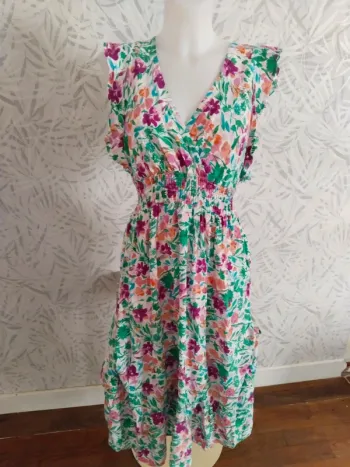 🚨 promo 🚨 Magnifique robe longue femme été taille S M 36 38