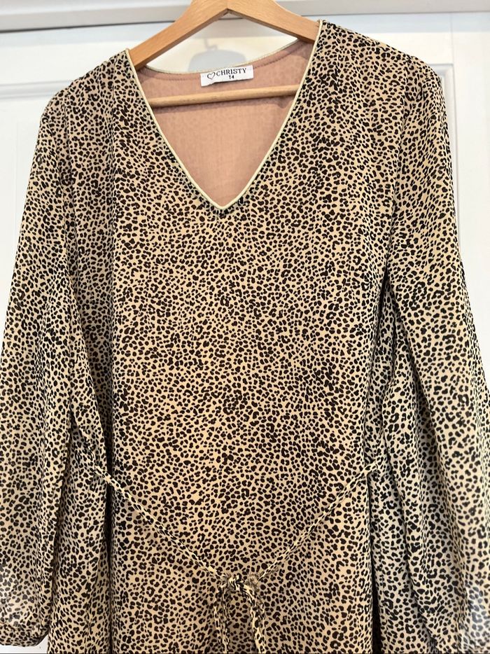 Robe tunique imprimée léopard - photo numéro 2