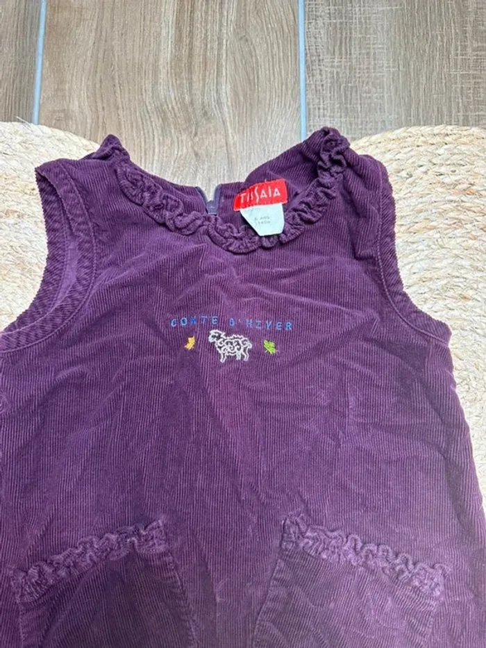 Robe velours fille Tissaia - 6 ans - "Conte d’hiver" - photo numéro 4