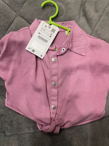 Chemisier rose taille 12-18 mois Zara