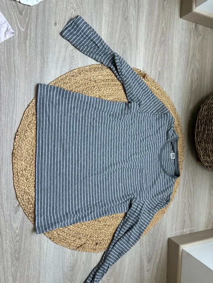 T-shirt manches longues à rayures - photo numéro 2