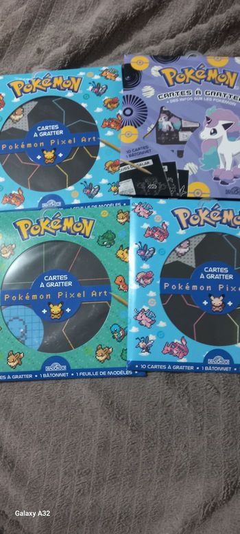Cartes à gratter pokémon 