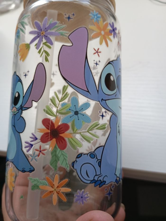 Can glass stitch Hawaii avec paille