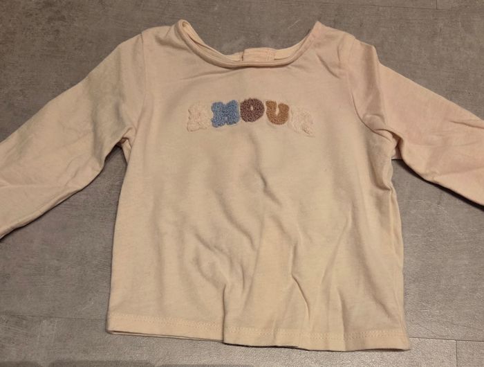 Lot de 4 t-shirt ML kiabi 3mois - photo numéro 2