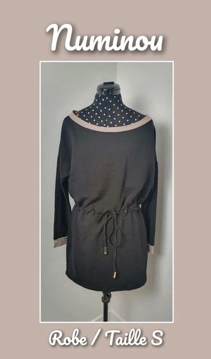 Robe courte noir et beige Taille S Numinou