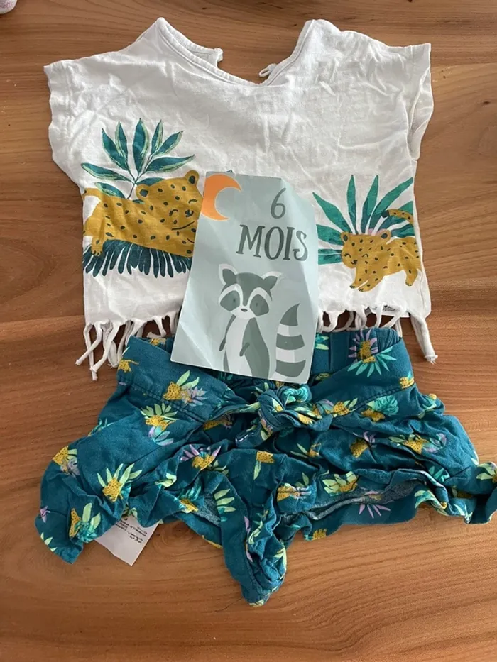 Lot  de 4 ensemble été 6 mois - photo numéro 4