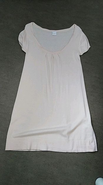 Robe sans manche beige rosé taille 2 (38)