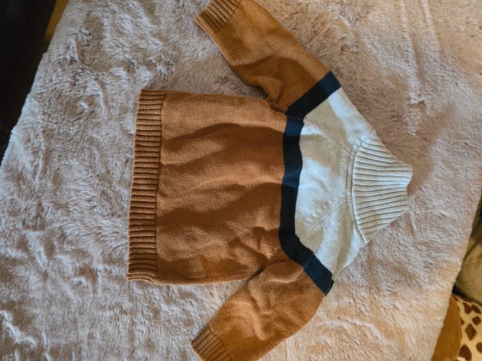 Pull bébé garçon col roulé - photo numéro 2