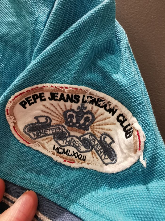 Polo Pepe Jeans homme turquoise - photo numéro 3